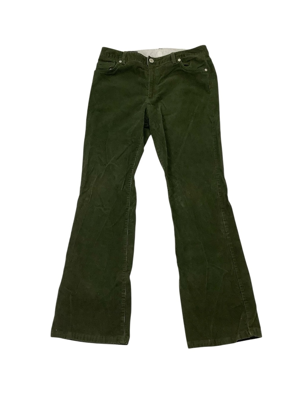 Lands’ End Cords Corduroy Pant Sz 12 Green